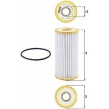 Olejový filter MAHLE ORIGINAL OX 1217D (OX1217D)