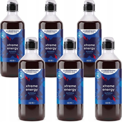 SodaStream Xtreme ENERGY SIRUP 6 x 440 ml