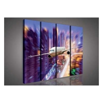 Obraz na plátne viacdielny - OB3338 - Lietadlo 120cm x 100cm - S8