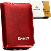 Rovicky Malá z prírodnej kože vybavená systémom RFID červená RH-33-1-SH-R UNI RH-33-1-SH-R