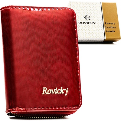 Rovicky Malá z prírodnej kože vybavená systémom RFID červená RH-33-1-SH-R UNI RH-33-1-SH-R