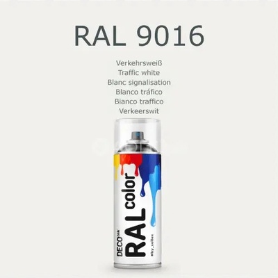 Zollex Deco Blik RAL 9016 Farba v spreji - biela 400ml