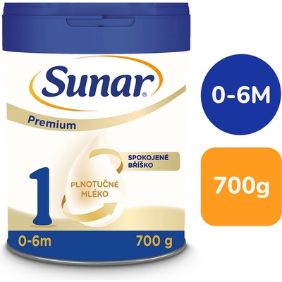 Sunar Premium 1 HMO počáteční kojenecké mléko 700 g