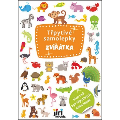 Jiri Models Samolepky třpytivé 230ks s glitry Zvířata
