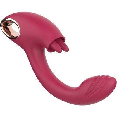 Sexy Elephant s pohyblivými jazýčkami a stimuláciou bodu G Twin Touch 21 cm