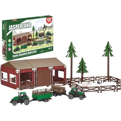 iMex Toys Sada farma se stájí, traktory a zvířaty 90ks