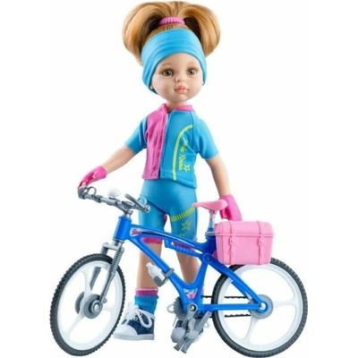 Paola Reina Růžový bicykl pro panenky o velikosti 32cm