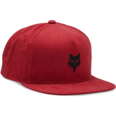 FOX Head Snapback Hat Flame Red 122
