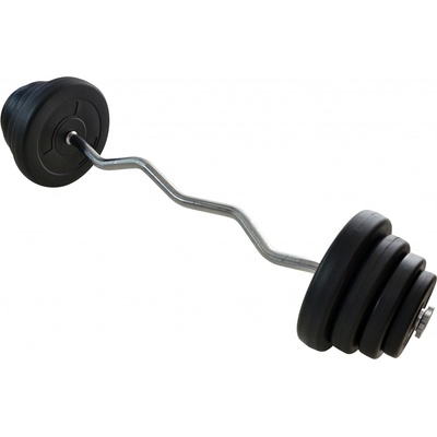 FitnessLine nakládací činka EZ kotouče s cementovou náplní 45 kg