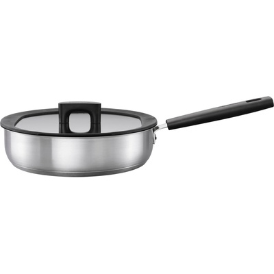 FISKARS 1052248 Panvica s pokrievkou Hard Face z nerezovej ocele, 26 cm