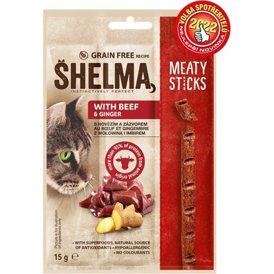 Shelma Sticks s hovädziem a zázvorem GF 15 g