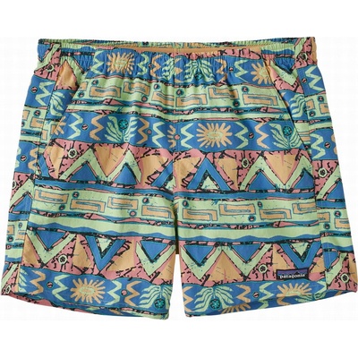 Patagonia Women's Baggies Shorts 5 High Hopes Geo: Salamander Green