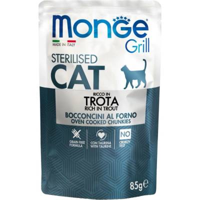 Monge Cat Grill Sterilised Trout 85 g