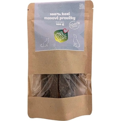Love BARF Kozí proužky 100 g