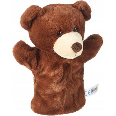 HEUNEC Loutka na ruku hnědý medvídek 24 cm