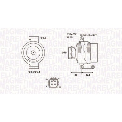 Generátor MAGNETI MARELLI 063731980010