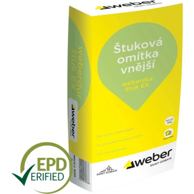 Weberdur štuk EX - vnitřní a vnější štuk - 25 kg balení 25 kg 1 ks