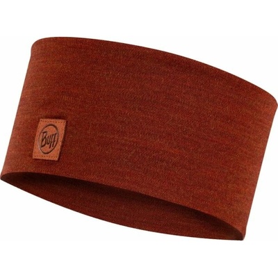 Buff Merino Wide Headband Solid Sienna