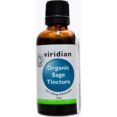 Viridian Sage Tincture Organic Šalvěj lékařská 50 ml