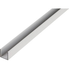 Alu U profil, přírodní, 8x8x8x1mm, 1m