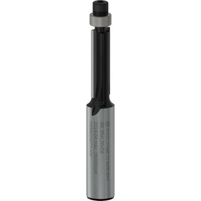 Bosch Zarovnávacia fréza PRO 2.608.629.673 Zarovnávacia fréza PRO s vodiacim ložiskom na spodku, Ø 6,35 x L 20, stopka 8 mm