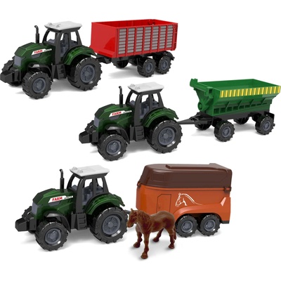 Wiky Vehicles Traktor s přívěsem kov/plast 17 cm