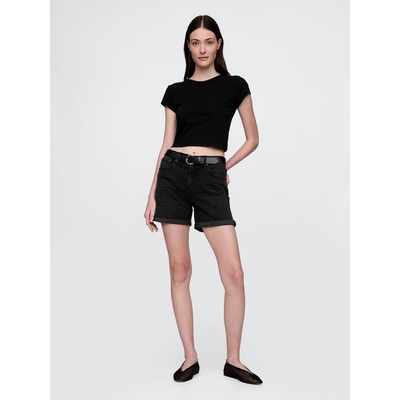 GAP 717776-00 džínové kraťasy Girlfriend černá