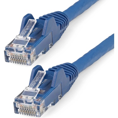 Startech N6LPATCH3MBL 3m LSZH CAT6 Ethernet 10 Gigabit Snagless RJ45 100W PoE Network Patch with Strain Relief CAT 6 10GbE UTP 3m modrý