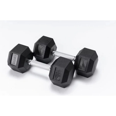 TRUESTEEL Jednoruční činky Hexagon TrueGrip 15 kg