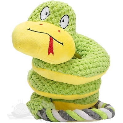 Uniq Pets pískací plyšový natahovací had 36 cm
