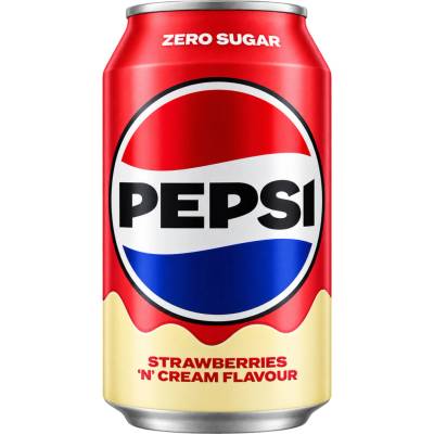 Pepsi Strawberries Cream 'N' Zero Sugar 330 ml