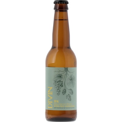 Divin Bière des Vendanges IPA Sauvignon Blanc nealkoholické pivo 0,3% 0,33 l (sklo)