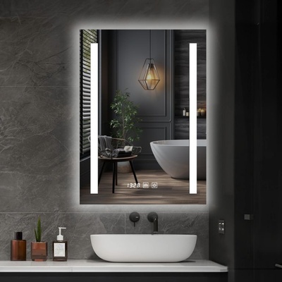 IREDA Koupelnové zrcadlo s LED osvětlením 80 x 60 cm 92025