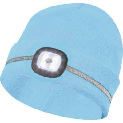 Detská čiapka s LED svetlom modrá