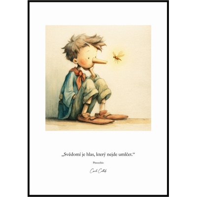 Jen tak z lásky Plakát Pinocchio - Svědomí je hlas Rozměr plakátu: A4 (21 x 29,7 cm) – Hledejceny.cz