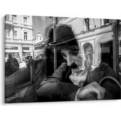 Obraz - Charles Chaplin v Prahe, jednodielne 100x70 cm
