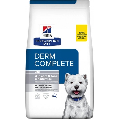 Hill's Prescription Diet Derm Complete Mini Alergie a péče o kůži 3 x 1 kg