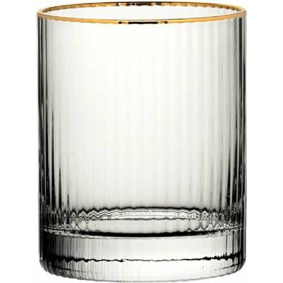 Gastrofans Sklenice Utopia Hayworth Double Old Fashioned se zlatým okrajem 6 x 325 ml