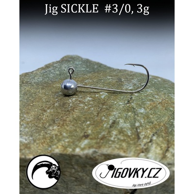 Jigovky.cz Jigové hlavičky Sickle vel.3 3g 5 ks