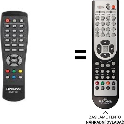 Dálkový ovladač Predátor Hyundai DVBT321,DVBT421U,DVBT440U – Hledejceny.cz