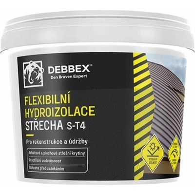Den Braven Czech and Slovak a.s. Debbex Flexibilní hydroizolace STŘECHA S-T4, černá, 12 kg