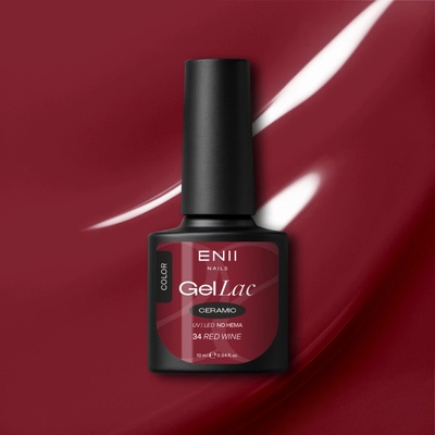 Enii Nails Gel lak Ceramic 34 Red Wine 10 ml