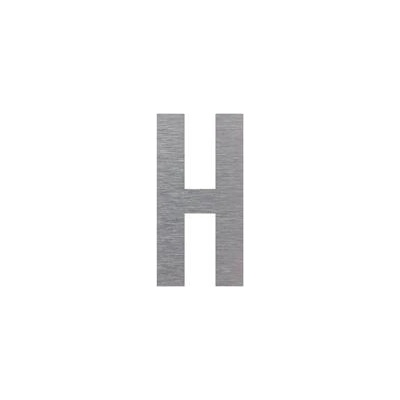 Označení budov - písmeno - H, hliníková tabulka, výška 150 mm