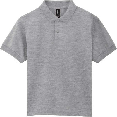 Gildan Dětská polokošile DRYBLEND Jersey sportovní šedá