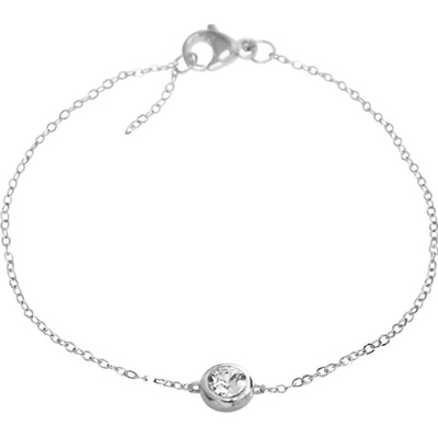 JSB stříbrný čirý se Swarovski Elements krystal 14702