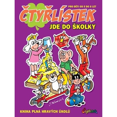 Čtyřlístek jde do školky - Kniha plná grafomotoriky, počítání a vyrábění