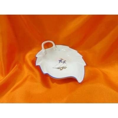 Český porcelán Dubí Mísa list U666 husy 19 cm