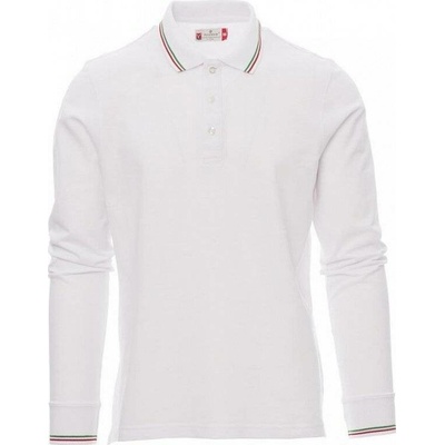 Payperwear Unisex polokošile Aviazione s dlouhým rukávem bílá
