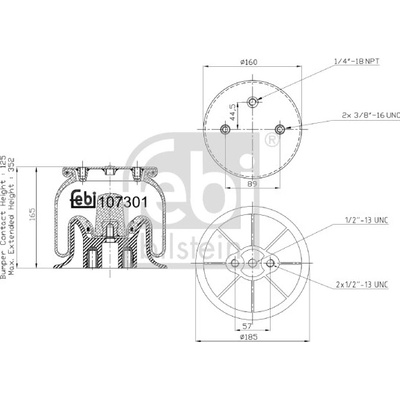 FEBI BILSTEIN Mech pneumatického pruženia 107301