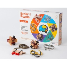 RecentToys Brain Puzzle sada 6 kusov